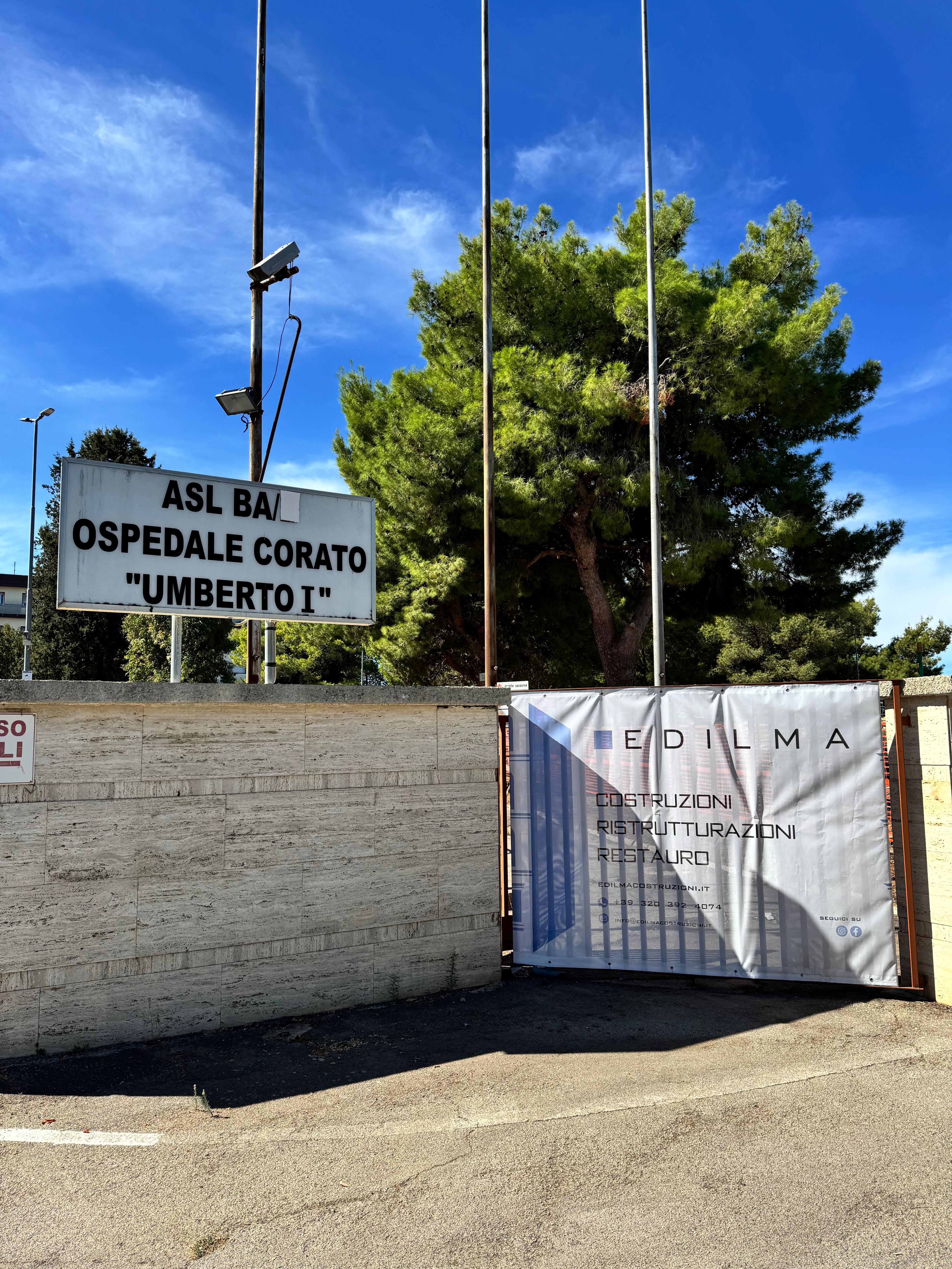WORK IN PROGRESS - OSPEDALE “UMBERTO I” DI CORATO (BA)